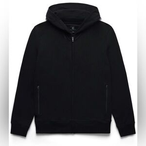 Foreign Rider Co Solace Full Zip Performance Hooded Jacket Black‎ Large NWT $178